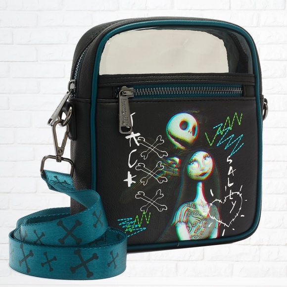 NWT Jack Skellington and Sally Loungefly Crossbody Bag - Picture 1 of 2